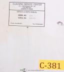 Covel-Covel 17H, Grinder Instructions and Parts Manual 1959-17H-06